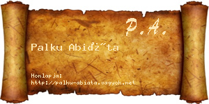 Palku Abiáta névjegykártya